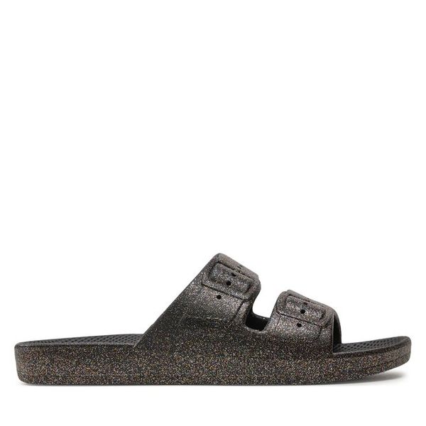 Klapki Freedom Moses. Czarne klapki damskie Freedom moses, bez wzorów, bez obcasa. Za 239.99 zł.