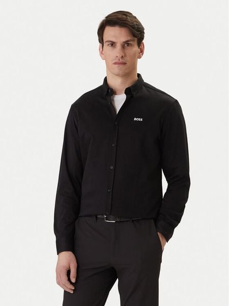 BOSS Koszula ST Motion 50555946 Czarny Regular Fit. Czarne koszule męskie Boss, m, bez wzorów, bez kołnierzyka, bez ramiączek. Za 599.99 zł.