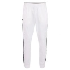Męskie Spodnie Do Biegania Jelge. Białe spodnie sportowe męskie Kappa, m, bez wzorów, z materiału, do biegania. Za 225.99 zł.