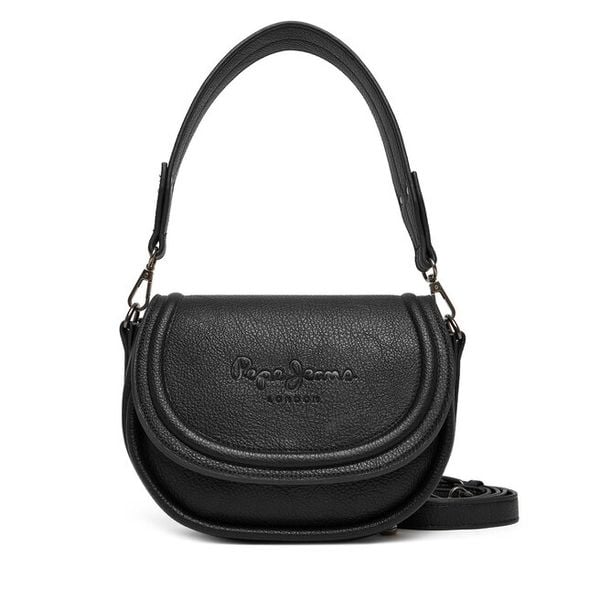 Torebka Pepe Jeans. Czarne torebki do ręki damskie Pepe Jeans, bez wzorów, z jeansu, klasyczne, bez dodatków. Za 279.99 zł.
