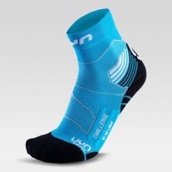 Skarpety do biegania - RUN TRAIL CHALLENGE LADY r.37-38. Niebieskie skarpety damskie UYN, bez wzorów. Za 89.99 zł.