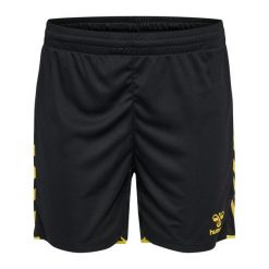 Szorty damskie Hummel Core 2.0. Czarne szorty sportowe damskie Hummel, bez wzorów, sportowe, na fitness i siłownię. Za 149.00 zł.