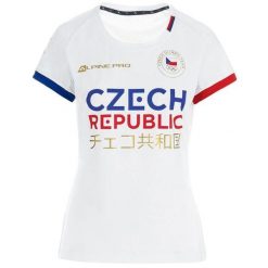 Koszulka Damska Alpine Pro Sachika XL - Oddychająca i Sportowa. Zielone koszulki sportowe damskie Alpine Pro, xl, bez wzorów, bez kołnierzyka, bez ramiączek. Za 149.99 zł.