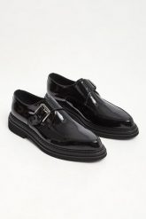 Półbuty męskie skórzane lakierki DOLCE&GABBANA. Eleganckie półbuty Dolce & Gabbana, bez zapięcia. W wyprzedaży za 3,254.25 zł.