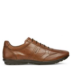 Półbuty Geox. Brązowe półbuty na co dzień męskie Geox, bez zapięcia. Za 499.99 zł.