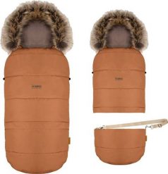 Zaffiro - Śpiwór do wózka z torbą GrowUP 4.0 Beżowy Plusz + Honey U. Brązowe torby i plecaki dziecięce Zaffiro. Za 399.99 zł.