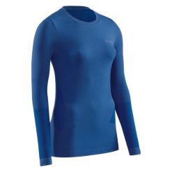 Koszulka sportowa z długim rękawem CEP Cold Weather Base damska. Niebieskie koszulki sportowe damskie CEP, m, bez wzorów, bez kołnierzyka, bez ramiączek, do biegania. Za 209.00 zł.