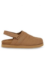 Tommy Hilfiger Klapki Warm Hilfiger Mule Sandal FM0FM04773 Brązowy. Brązowe klapki męskie Tommy Hilfiger, z materiału. Za 469.99 zł.