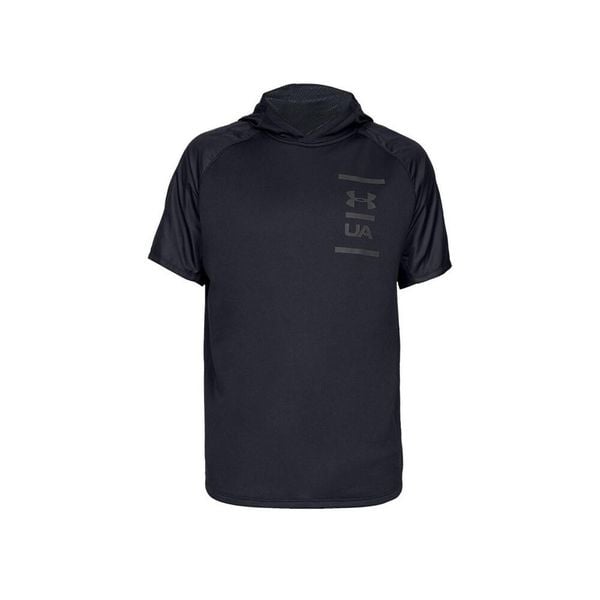 T-shirt Under Armour MK1 TERRY. Czarne t-shirty męskie Under Armour, s, bez wzorów, z materiału, bez kołnierzyka. Za 258.85 zł.