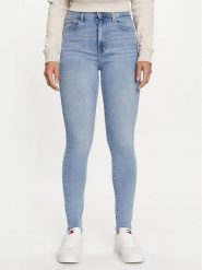 Tommy Jeans Jeansy Sylvia DW0DW19268 Niebieski Skinny Fit. Niebieskie jeansy damskie Tommy Jeans. Za 249.99 zł.