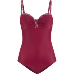 Kostium kąpielowy na fiszbinach bonprix bordowy. Kostiumy jednoczęściowe damskie marki NABAIJI. Za 59.99 zł.