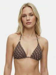 Guess Góra od bikini E6GJ48 KCBJ0 Brązowy. Brązowe bikini damskie Guess, xs, z aplikacjami. Za 339.99 zł.