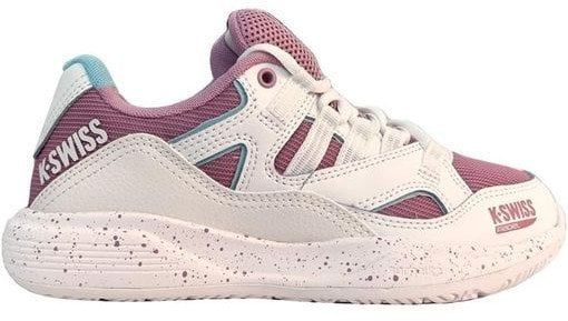 Padel shoes for ladies K-SWISS TURA TEAM PADEL white/lilas EU40. Białe obuwie sportowe damskie K-SWISS, bez wzorów. Za 380.94 zł.