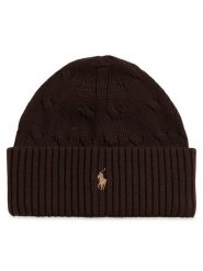 Polo Ralph Lauren Czapka 323980663007 Brązowy. Brązowe buty zimowe chłopięce Polo Ralph Lauren, na zimę, bez wzorów, z bawełny. Za 249.99 zł.