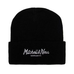 Czapka Mitchell & Ness pinscript. Czarne czapki i kapelusze męskie Mitchell & Ness, bez wzorów. Za 198.50 zł.