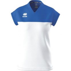 Koszulka damska Errea Bessy. Białe koszulki sportowe damskie ERREA, bez wzorów, z poliesteru, bez kołnierzyka, bez ramiączek, na fitness i siłownię. W wyprzedaży za 165.50 zł.