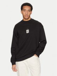 HUGO Bluza Durungu 50530427 Czarny Relaxed Fit. Czarne bluzy męskie Hugo, l, bez wzorów, z bawełny, bez kaptura. Za 549.99 zł.