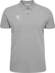 Koszulka sportowa polo męska Hummel hmlGO 2.0 POLO. Szare koszulki polo męskie Hummel, m, bez wzorów, z bawełny, eleganckie, bez ramiączek. Za 99.00 zł.