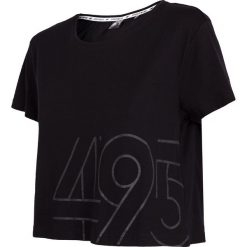 T-shirt damski TSD266 - głęboka czerń. T-shirty damskie marki 4f. Za 29.99 zł.