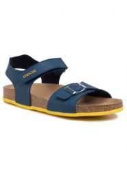 Geox Sandały J Ghita B. B J028LB 000BC C4005 D Niebieski. Niebieskie sandały chłopięce Geox, ze skóry, bez zapięcia. Za 229.99 zł.