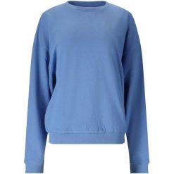 Bluza damska Athlecia Crecy. Niebieskie bluzy damskie Athlecia, bez wzorów, z materiału, bez kaptura. Za 197.50 zł.