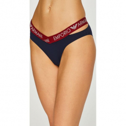 Emporio Armani - Figi. Brązowe figi damskie Emporio Armani, z bawełny. Za 129.90 zł.