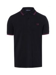 Fred Perry koszulka polo Mężczyźni Bawełna czarny, M. Czarne koszulki polo męskie Fred Perry, m, bez wzorów, z bawełny, klasyczne, bez ramiączek. Za 499.95 zł.