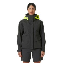 Damska kurtka wodoodporna Helly Hansen HP Storm Racing. Brązowe kurtki sportowe damskie Helly Hansen, bez wzorów, bez kaptura, żeglarskie. W wyprzedaży za 1,113.50 zł.