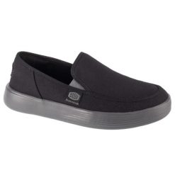 Buty Hey Dude Sunapee M Canvas M 41093-070 czarne. Czarne trampki męskie bez wzorów, z gumy, bez zapięcia. Za 505.04 zł.