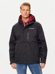 Columbia Kurtka przeciwdeszczowa Pouring Adventure™ III 2117171 Czarny Regular Fit. Czarne kurtki męskie Columbia, m, bez wzorów, z syntetyku, sportowe, bez kaptura. Za 349.99 zł.