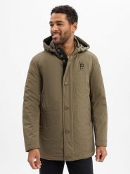 Blauer Męska kurtka puchowa Mężczyźni Sztuczne włókno zielony jednolity, XL. Zielone kurtki męskie Blauer, m, bez wzorów, z puchu. Za 2,549.95 zł.