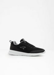 Sneakersy Kangaroos z lekka podeszwą. Czarne buty sportowe męskie bonprix, bez zapięcia. Za 169.99 zł.