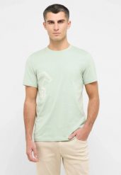 Męski T-Shirt Mustang Style Austin Frosty Green 1016493 6180. Zielone t-shirty męskie Mustang, m, bez wzorów, bez kołnierzyka. Za 79.99 zł.