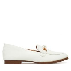 Loafersy DeeZee. Białe mokasyny damskie DeeZee. Za 119.99 zł.