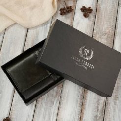 Portfel damski skórzany duży ciemnozielony w orientacji poziomej elegancki Paolo Peruzzi AL-06-GB. Zielone portfele damskie Paolo Peruzzi, bez wzorów, ze skóry. Za 89.00 zł.