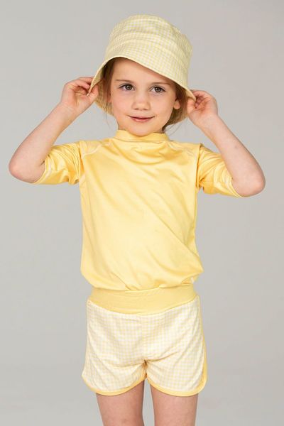 Szorty uv dla dziewczynki 122-128, 7-8 lat, Ducksday, Lemonade. Spodenki dla dziewczynek DucKsday, bez wzorów, sportowe. Za 158.85 zł.