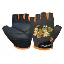 Rękawiczki rowerowe dziecięce COOL KIDS. Brązowe rękawiczki dziecięce Chiba, bez wzorów. Za 56.00 zł.