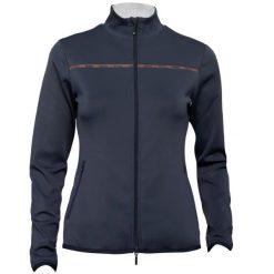 Kurtka do jazdy konnej softshell z pełnym zamkiem dla kobiet Tattini Sila. Niebieskie bluzy sportowe damskie TATTINI, bez wzorów, z softshellu, bez kaptura. Za 525.00 zł.