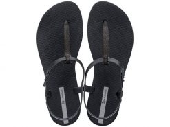 Japonki basenowe damskie Ipanema Class Classy. Szare klapki damskie Ipanema, z aplikacjami, z materiału, eleganckie, bez obcasa. Za 97.44 zł.