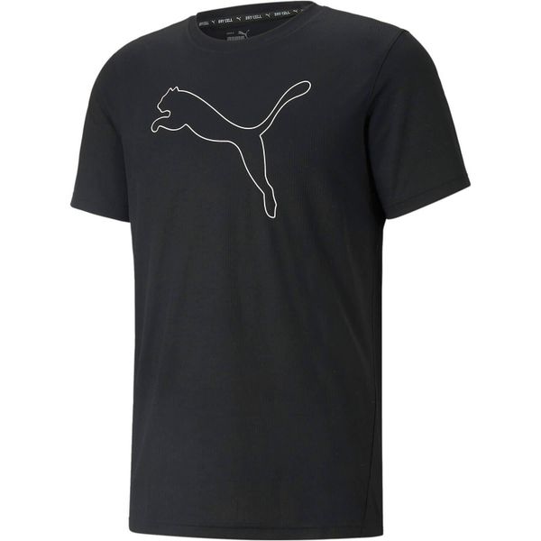 T-shirt treningowy męski PUMA Performance Cat. Czarne t-shirty męskie Puma, m, bez wzorów, z materiału, sportowe, bez kołnierzyka. Za 125.53 zł.