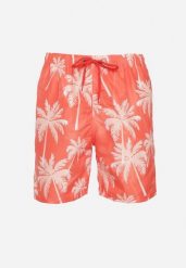 Pomarańczowe Kąpielówki z Gumką w Pasie ze Sznurkiem w Ozdobny Print Elzubia. Brązowe kąpielówki męskie Born2be, m, bez wzorów. Za 34.99 zł.