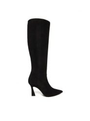 Stuart Weitzman Kozaki Vinnie Zip SM588 Czarny. Czarne kozaki damskie Stuart Weitzman, ze skóry, bez obcasa, na szpilce. Za 3,669.00 zł.