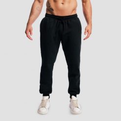 Spodnie dresowe męskie fitness oversize Base. Czarne spodnie sportowe męskie GYMBEAM, m, bez wzorów, z bawełny, na fitness i siłownię. Za 143.90 zł.