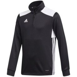 Bluza dla chłopca adidas Regista 18 Training JR czarna CZ8654. Białe bluzy dla chłopców Adidas, bez wzorów, bez ramiączek, bez kaptura. Za 118.30 zł.