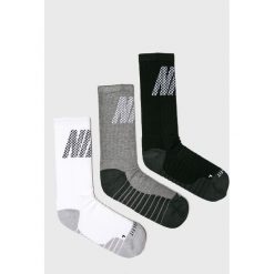 Nike - Skarpetki (3-pack). Szare skarpety męskie Nike, z bawełny. Za 59.90 zł.