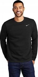 BLUZA MĘSKA NIKE SPORTOWA NA CODZIEŃ CZARNA 637902 010 r. S. Czarne bluzy męskie Nike, m, bez wzorów, bez kaptura. Za 179.99 zł.