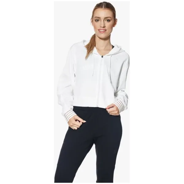 Puma Bluza Fusion Fz , biały, rozmiar S. Białe bluzy damskie Puma, s, bez wzorów, z materiału, bez kaptura, climacool (adidas). W wyprzedaży za 179.99 zł.