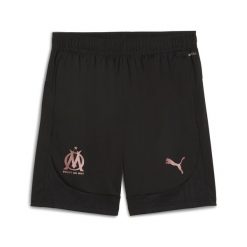 Męskie szorty treningowe Olympique Marsylia PUMA Black Copper Metallic. Czarne krótkie spodenki sportowe męskie Puma, m, bez wzorów, do piłki nożnej. Za 267.96 zł.