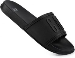 Męskie klapki sportowe miejskie na basen plażę GAP AUSTIN. Czarne klapki męskie GAP, z gumy, eleganckie. Za 99.00 zł.