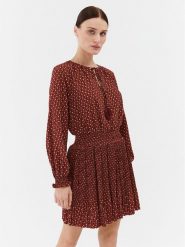 Pepe Jeans Sukienka codzienna Katri PL953422 Brązowy Regular Fit. Brązowe sukienki damskie Pepe Jeans, na co dzień, s, bez wzorów, z jeansu, bez kołnierzyka, bez ramiączek, proste. W wyprzedaży za 249.99 zł.